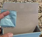 Tiffany & Co Sunglass Eyeglass Teal Soft Triangle Case with Cleaning Cloth