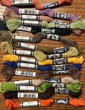 15 DMC Flower Thread Lot 6 of 15 Skeins 15 Different RANDOM Colors NEW