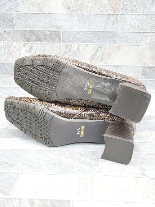 Evol Python Pattern Side Zip Heel Boots Size 24.5… - image 4