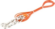 Ancol PVC Easy Tie Out Dog Lead Orange Comfortable Training Cable Leash for Dog