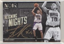2019-20 Panini Noir Reigning Nights Signatures 34/99 Mike Bibby #RN-MBI Auto 1h1