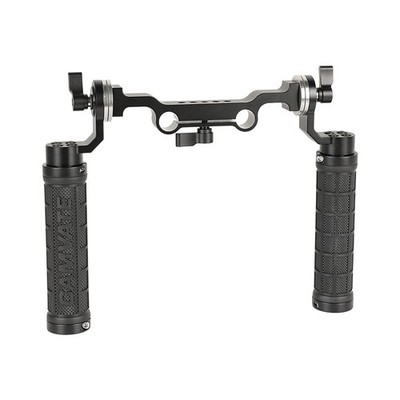 CAMVATE DSLR Camera Shoulder Rig Dual-ARRI Rosette Handle Kit w/15mm Rod Clamp