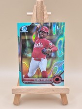 2022 Bowman Draft Kenya Huggins Chrome Aqua Teal Lava #'d 021/199 1st Reds