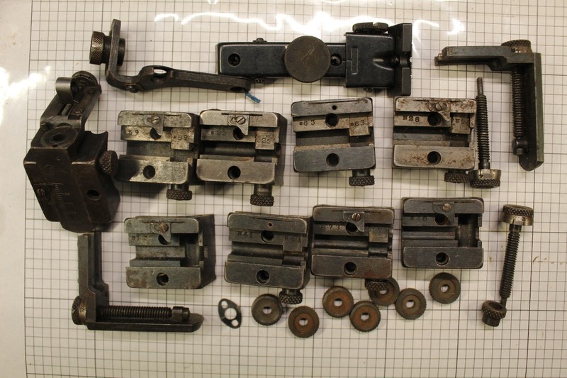 Lyman Peep Receiver Sights & Bases - Marked &59 B17 D2 E35 N03 N26 N40 O63 R41