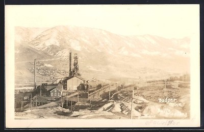 Butte, MT, Badger Mine, Ansichtskarte 