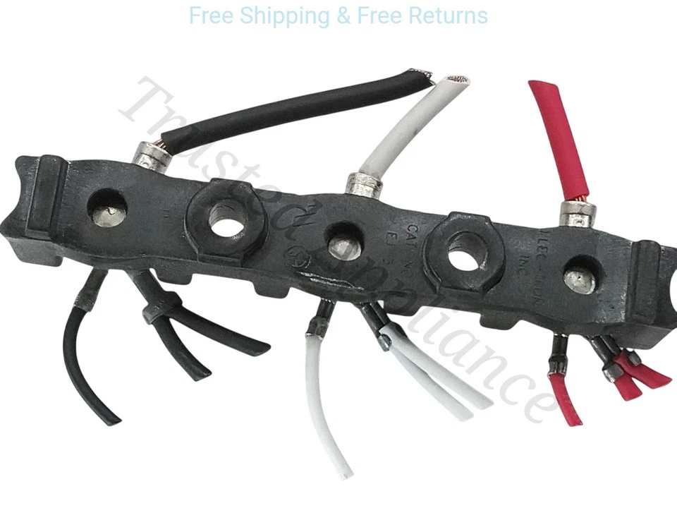 GE Dryer Terminal Block ELEC-TRON CAT No EJ-3 Original OEM - Image 2 of 3