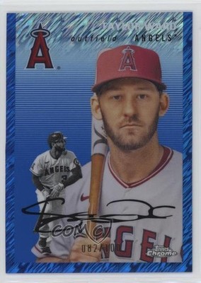 2023 Chrome Platinum Anniversary Blue Shimmer Refractor 82/100 Taylor Ward 1c3k