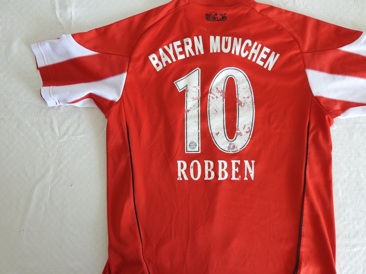 FC Bayern Munchen 2010 Home Jersey #10 Robben Adidas Red Shirt