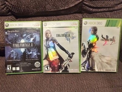 Final Fantasy Xbox 360 LOT ALL Complete CIB XIII XIII-2 XI Vana'Diel Collection