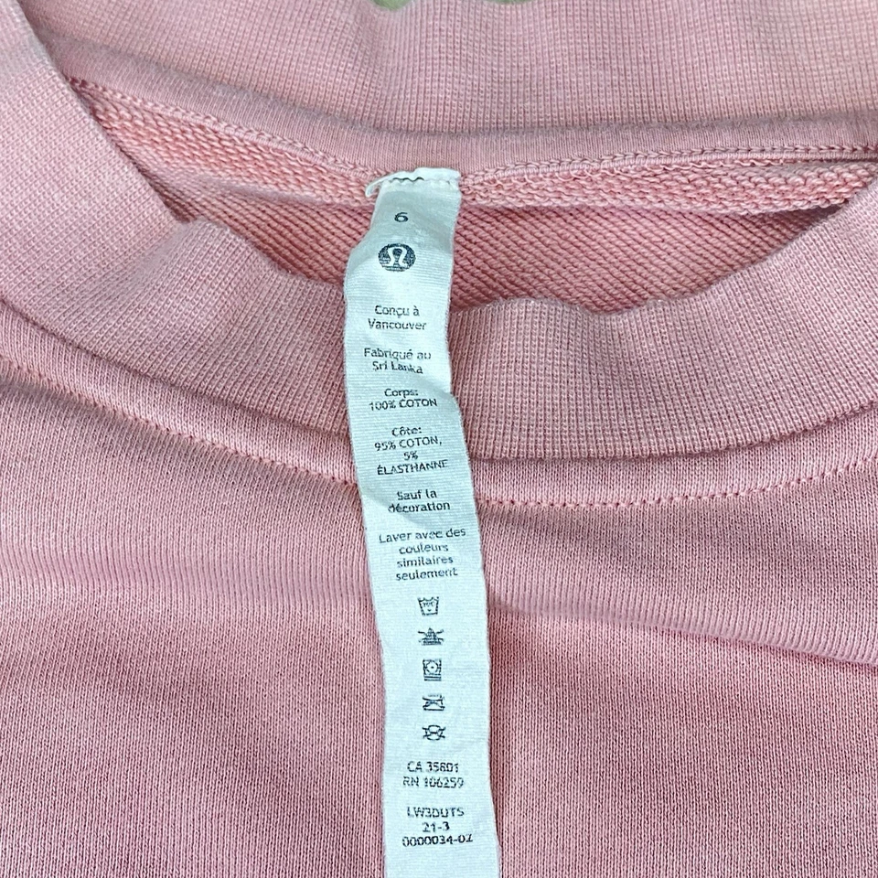 Crew corto Lululemon perfectamente grande - peonía rosa / talla 6 Foto 2 de 4