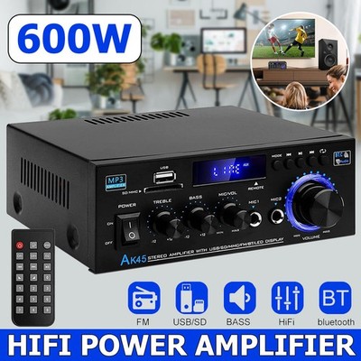 600W Bluetooth Verstärker HiFi Stereo Verstärker Digital Stereo Audio MP3 Player