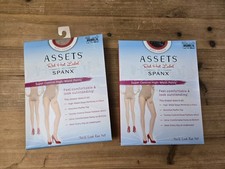 Lot Of 2 Assets Spanx High Waist Shaping Panty Barest/Blackest Black Size 6