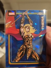 2026 Topps Chrome Sapphire Marvel Thena #176 Blue Refractor