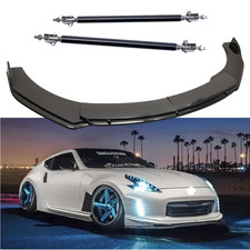 Carbon Fiber Look Front Bumper Lip Splitter Spoiler For 09-20 Nissan 370z