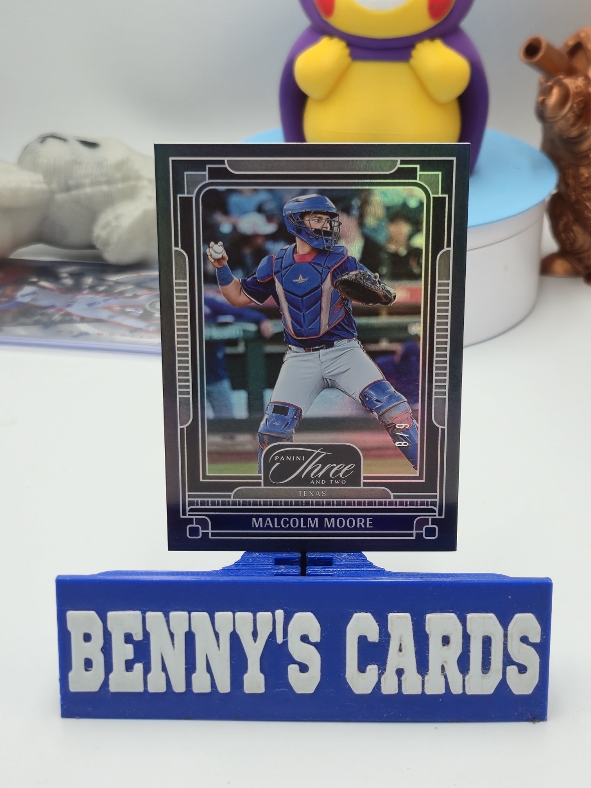 2025 Panini Three And Two Baseball Black Foil 6/8 Malcolm Moore