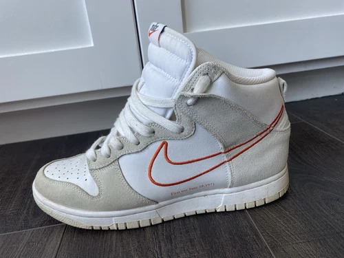 Nike Dunk High First Use White Sail Orange [Dh6758-100] Women 9.5/Fits Men 8