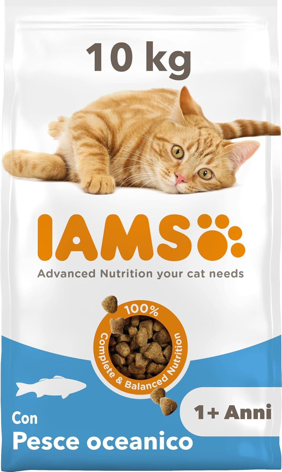 Crocchette Gatto Pesce 10kg Alta Digeribilità - Dieta Adulto 1-6 Anni