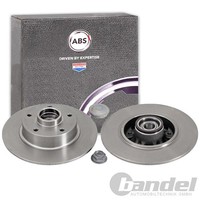2X A.B.S. Bremsscheiben 260Mm Hinten Passend FüR Renault Megane
