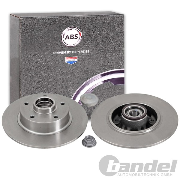 2X A.B.S. Bremsscheiben 260Mm Hinten Passend FüR Renault Megane-image