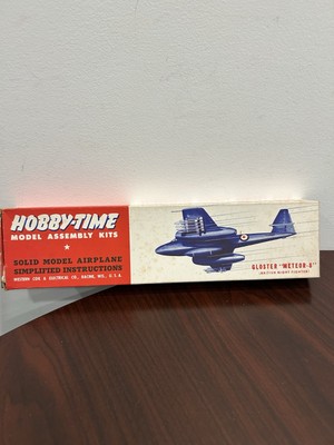 Hobby-Time Gloster METEOR-8 Vintage Balsa Model Airplane Kit 282