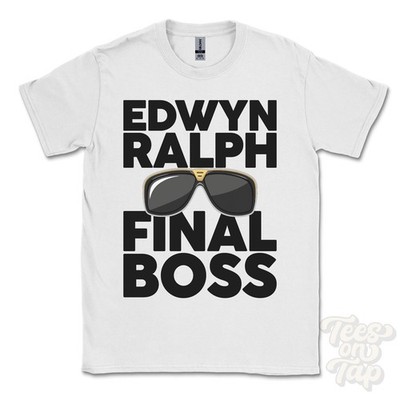 EDWYN RALPH FINAL BOSS T-SHIRT funny xmas gift herefordshire bromyard england