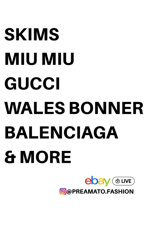 £1 STARTS - MIU MIU, SKIMS, WALES BONNER, BALENCIAGA