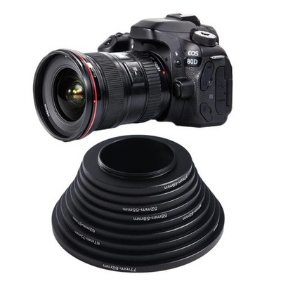 9 Stück/Set 37-82 mm Step Up Ring für Objektivfilter Step Up Filter Adapterring