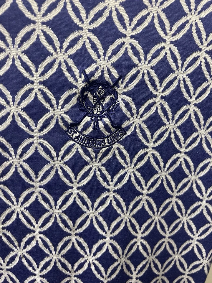 Camisa de golf para mujer Peter Millar St. Andrews Links azul real manga larga - pequeña Foto 3 de 4