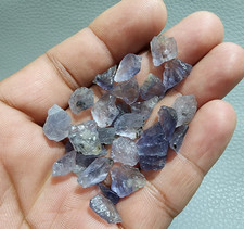 Amazing Huge Blue Iolite Raw 29 Pcs Lot Size 9-13 MM Crystal Loose Gemstone