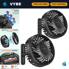 Rechargeable Golf Cart Fan with Magnetic Base - Portable Battery Operated Coolin