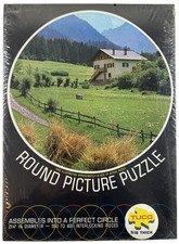 NOS Vintage 1970's TUCO Art Circular ROUND Jigsaw Puzzle Complete SEALED