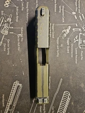 Glock 45 OEM Stripped Slide With Glock Night  Sights