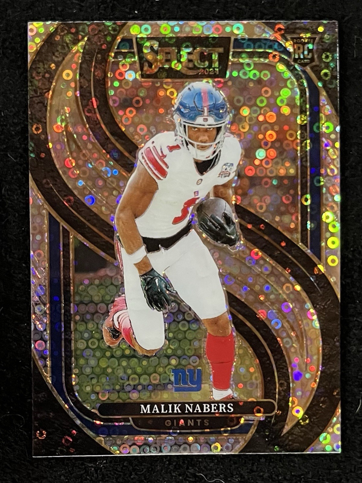 MALIK NABERS 2024 SELECT PREMIER LEVEL ROOKIE DISCO PRIZM #116 GIANTS RC SP