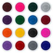 16 Colors Craft Ink Pads for Stamps, 16 Pack Round DIY Fingerprint Stamp Ink Pad