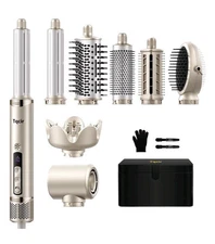 8-in-1 Professional Hot Air Styler&Hair Dryer Brush, Powerful Multi-Styler with
