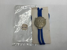 BSA Eagle Scout Bolo Tie - Bastian Bros Co. Silver Tone Eagle Shield S7