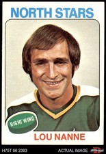 1975 Topps #143 Lou Nanne  North Stars 7 - NM