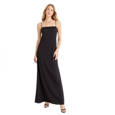 LOFT - NWT Black Maxi Slip Dress Adjustable Straps Sz 6