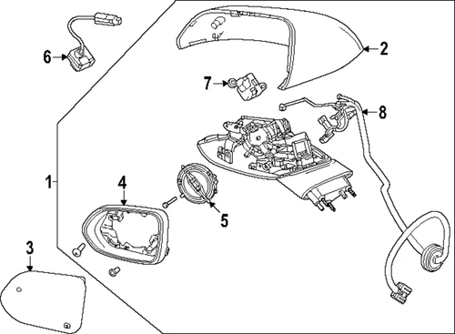 Genuine GM Mirror Assembly 85696303