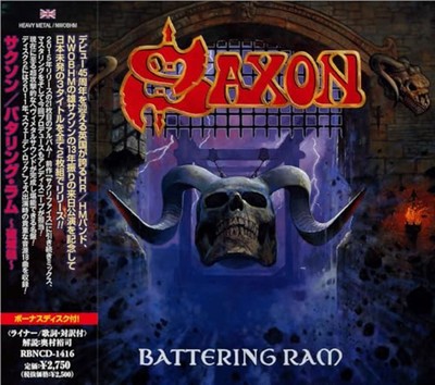SAXON BATTERING RAM WITH BONUS DISC CD Free Shipping with Tracking# New Japan
