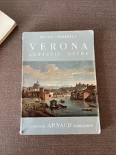 1956 1st Ed Verona Guida Artistica, Signed by Renzo Chiarelli, + 1962 English