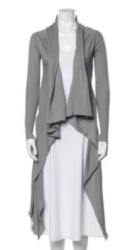 Rick owens cotton high low open front coat sz M (item 24.3)