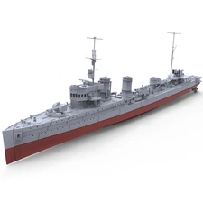SSMODEL 1/350 Model Kit Italian Turbine Class Destroyer  Turbine 1927 Full Hull