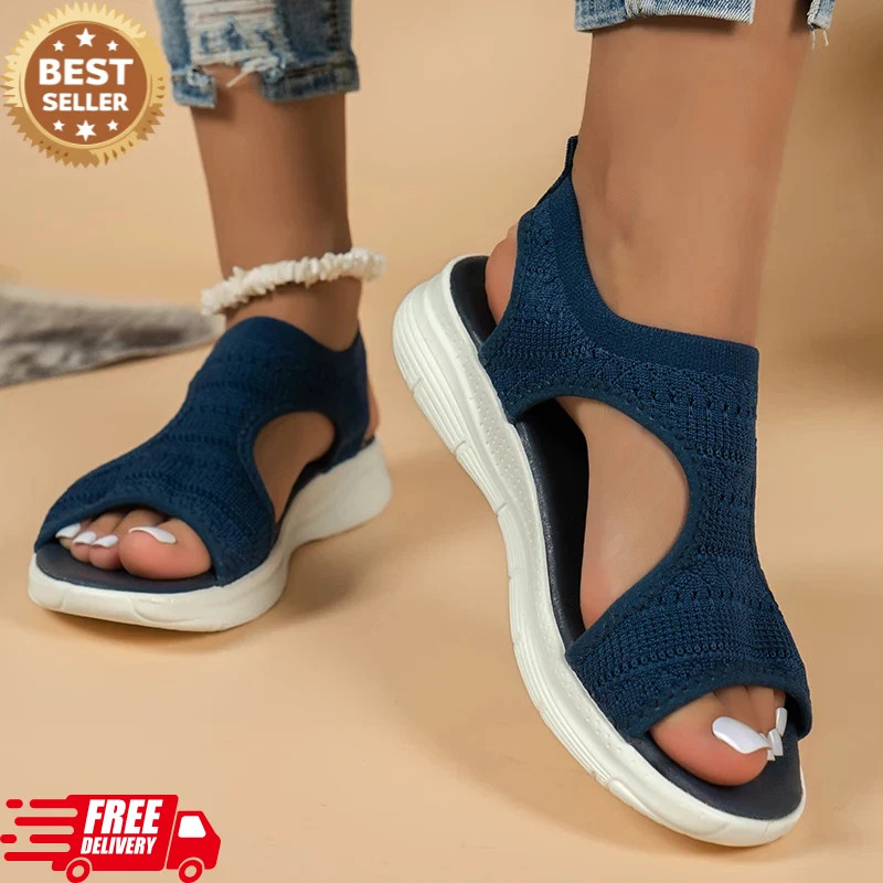 Sandalias ortopédicas con cordones para mujer transpirables deportivas zapatos deslizables verano 2025