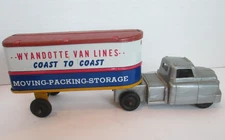 Nice Vintage Wyandotte Van Lines Truck And Trailer          B72