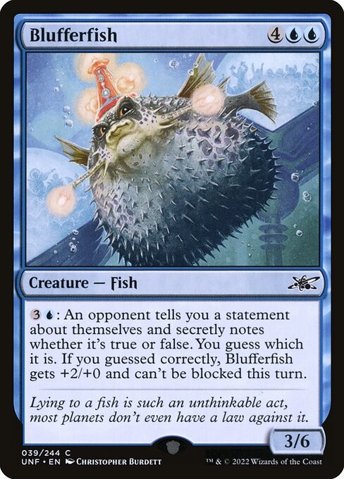 [MTG] Blufferfish (Foil) (039) (UNF) LP-HP