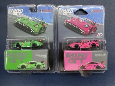 MINI GT Porsche 911 GT3 R REXY #889 & ROXY #1052 IMSA Racing - Set