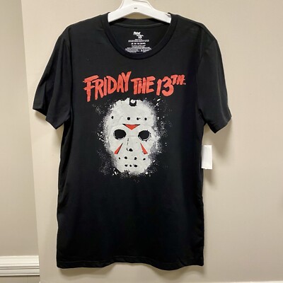 Friday The 13th Jason Voorhees Black T Shirt Sz XL NWT (46/48) | eBay