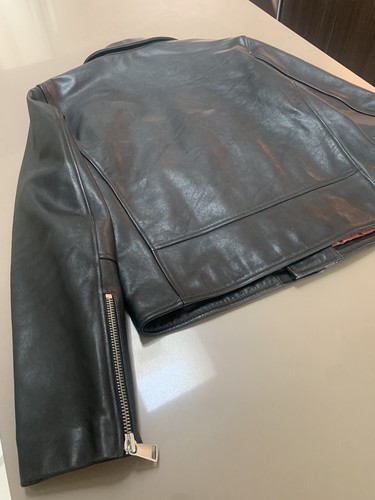 $1500 A.P.C. Paris Perfecto Uno Leather Jacket Black APC S - Picture 12 of 13