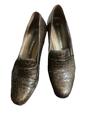 Vintage Peter Kaiser Croc Block Heel Women s 9.5